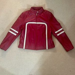 Wilson’s Leather Red Genuine Leather women’s Jacket Size XL